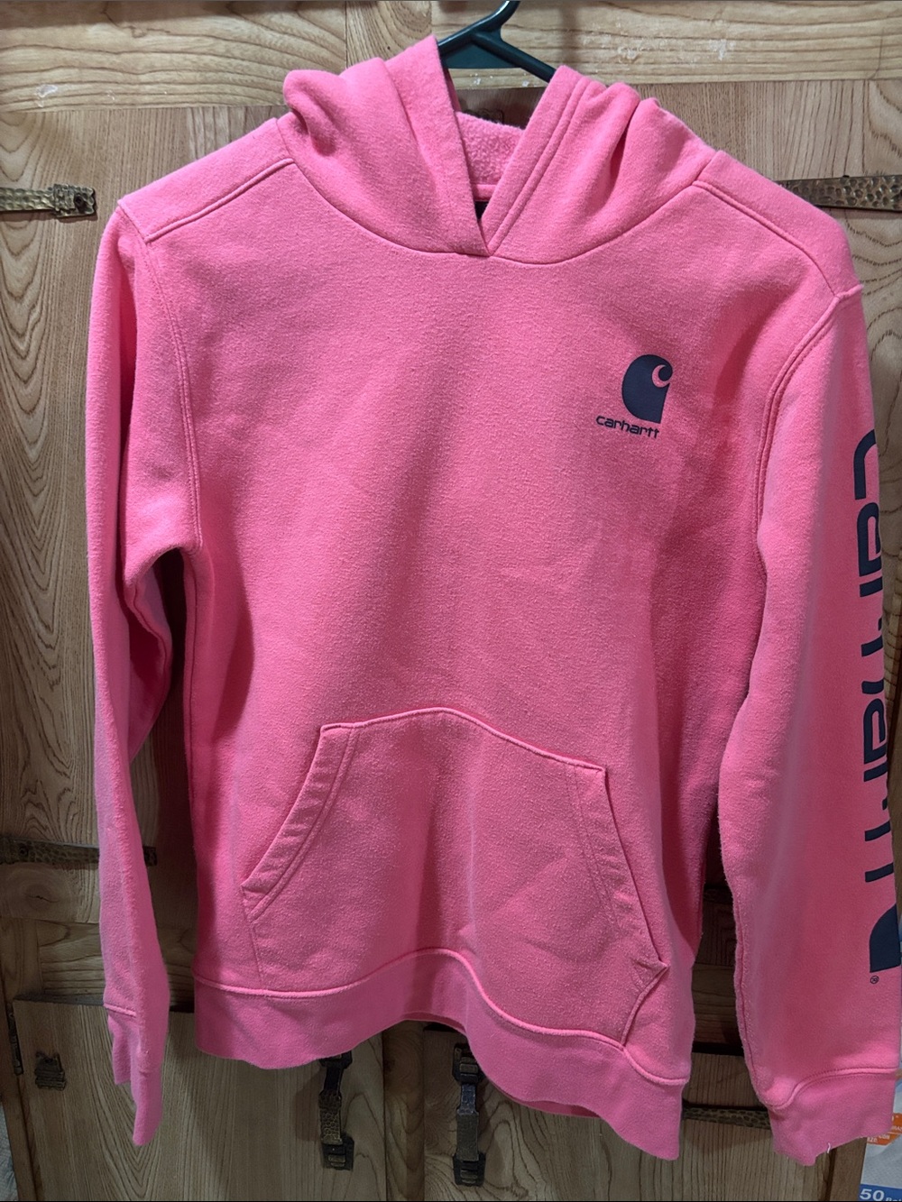 Carhartt Girls Pink Hoodie Size 12 Large
